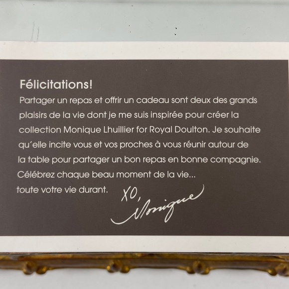 Monique Lhuillier for Royal Doulton pair of wine glasses NIB - Picture 5 of 10